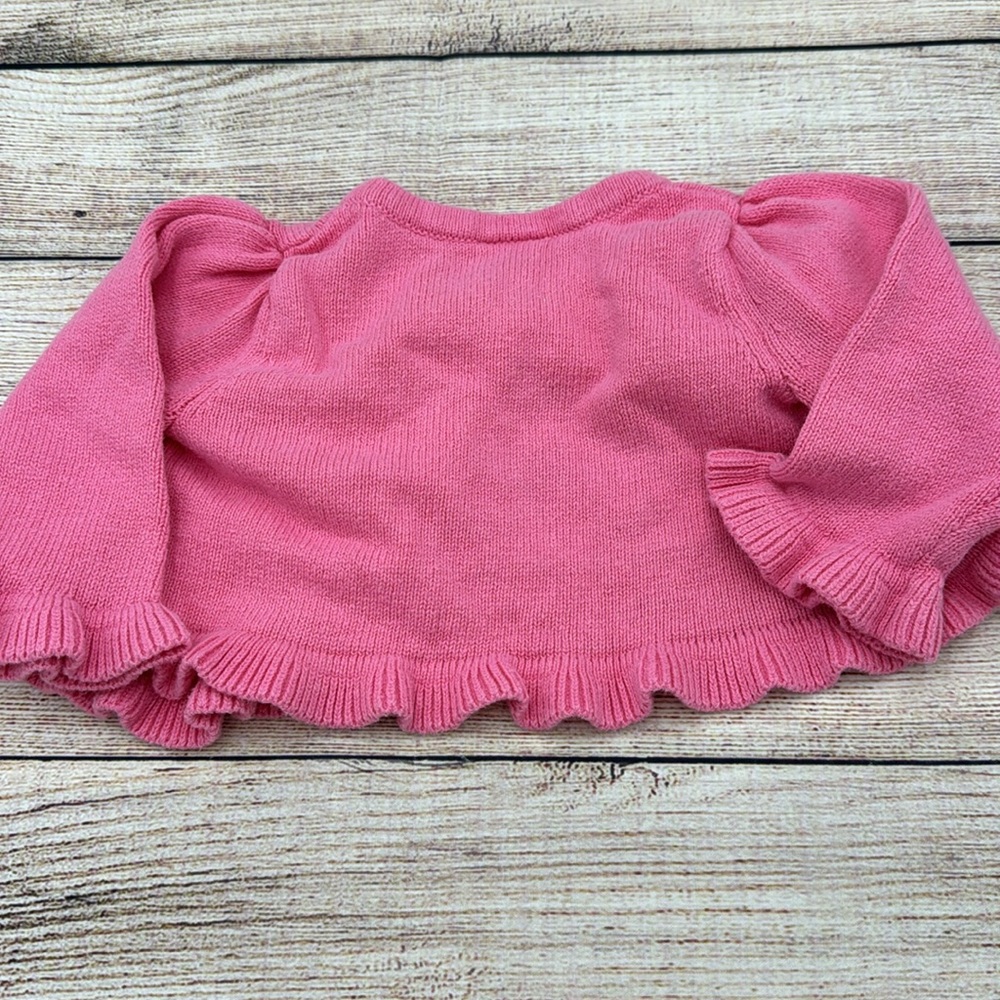 Gymboree Pink Butterfly Cardigan Size 0-3 Months - Picture 4 of 4